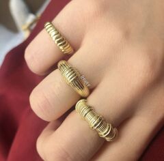 Özel Seri Yüzük Gold 3