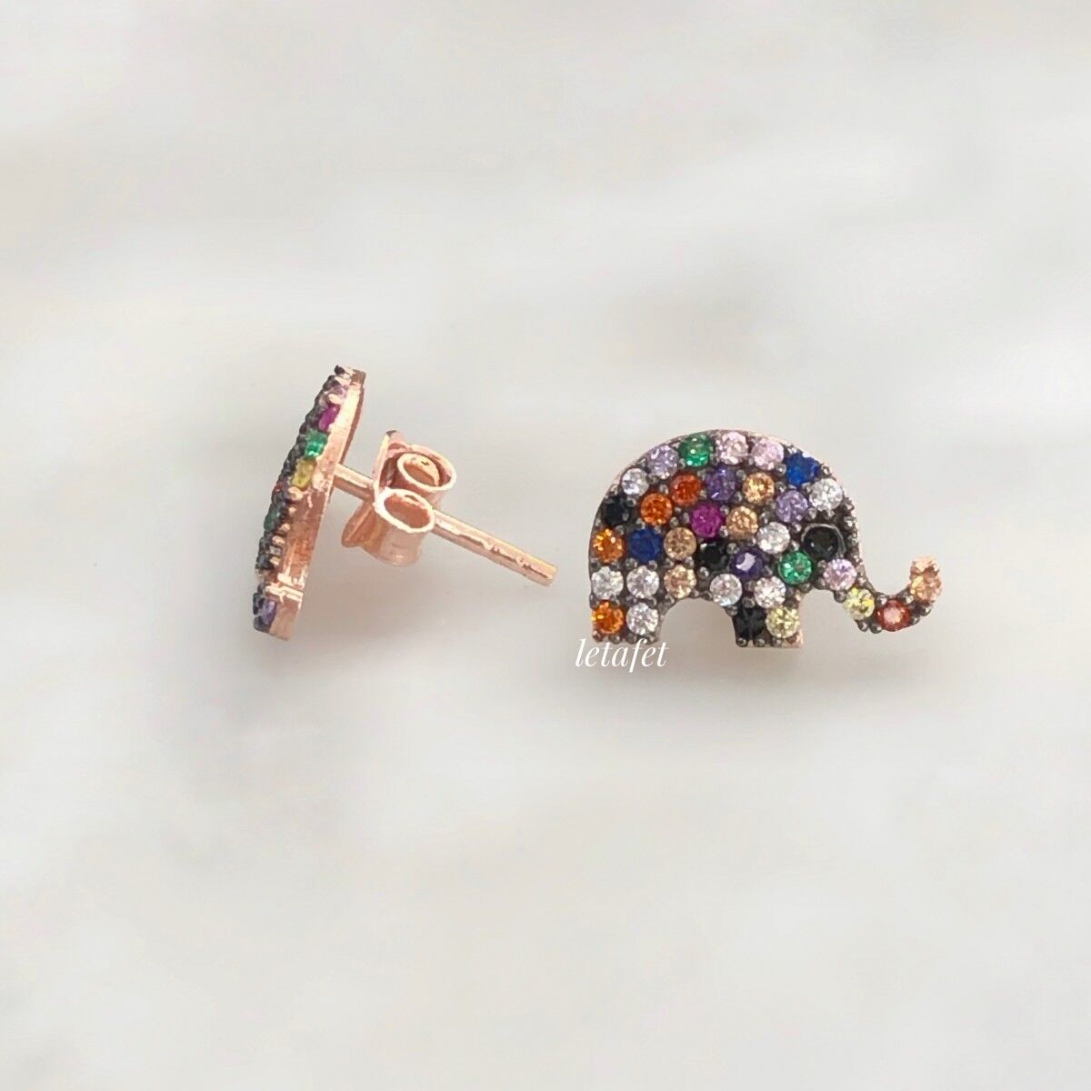 Mix Minimal Fil Küpe