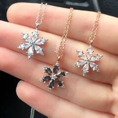 Mistik Topaz Çiçek Kolye