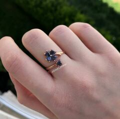 Mistik Topaz Yonca Yüzük