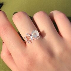 Sedef Çiçek Yüzük