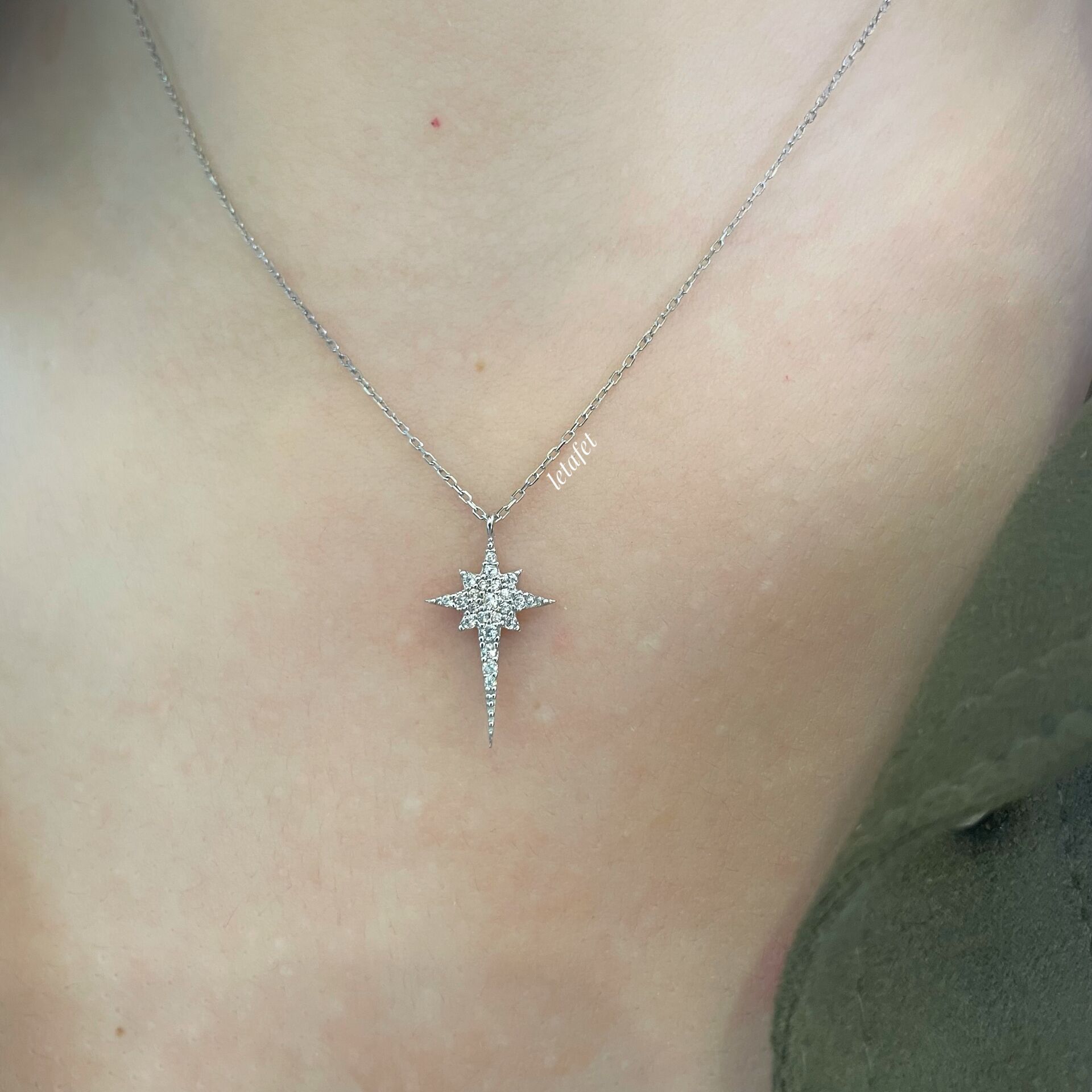 Kuzey Yıldızı Gümüş Kolye