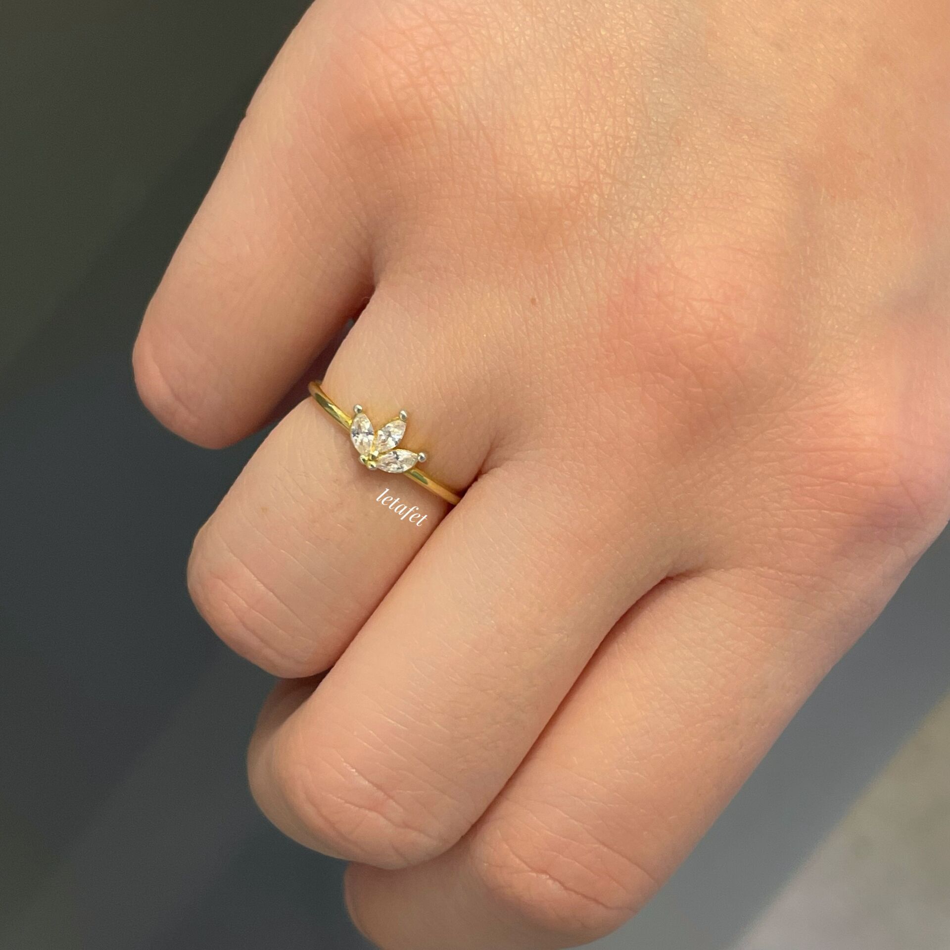 Lotus Minimal Gümüş Yüzük