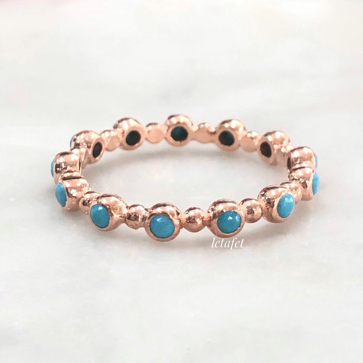 Tamtur Toplu Turkuaz Yüzük