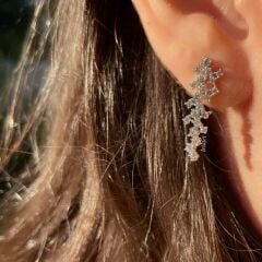 Taşlı Gümüş Gerdanlık İkili Set