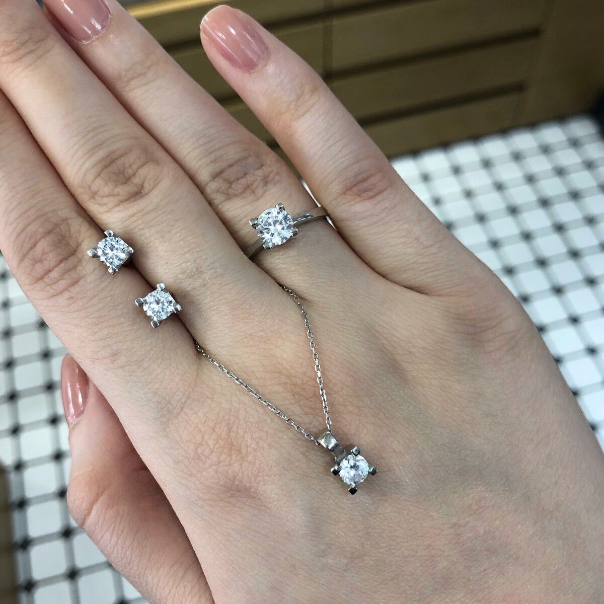 Tektaş Gümüş Set