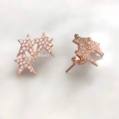 Üçlü Yıldız Küpe