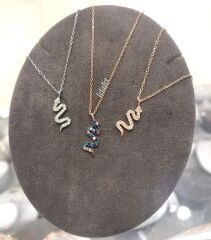 Yılan Minimal Kolye