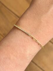 Zincirli Su Yolu Gümüş Bileklik