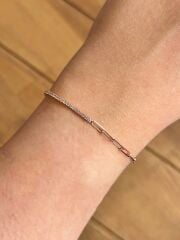 Zincirli Su Yolu Gümüş Bileklik