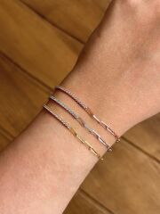 Zincirli Su Yolu Gümüş Bileklik