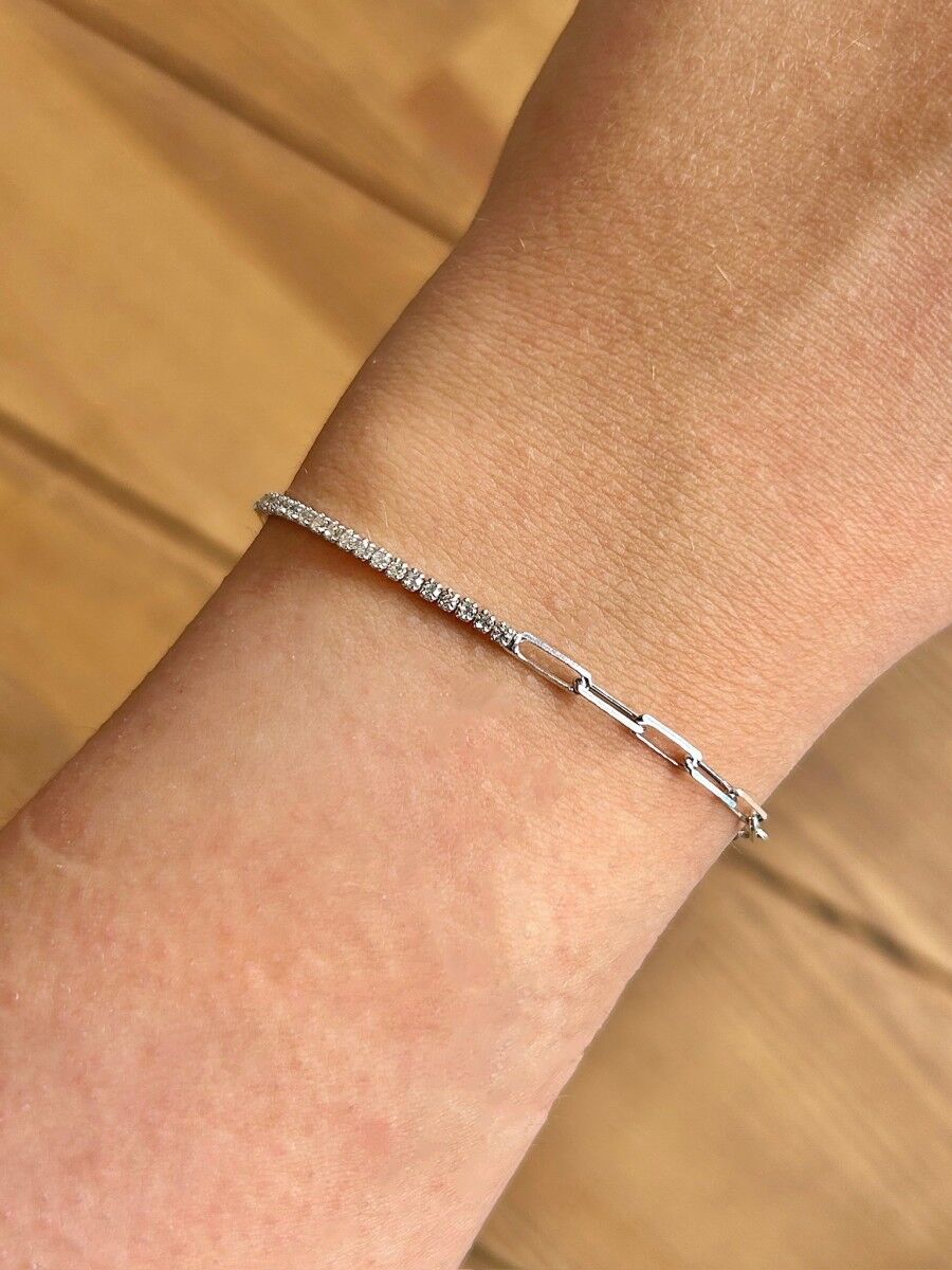 Zincirli Su Yolu Gümüş Bileklik