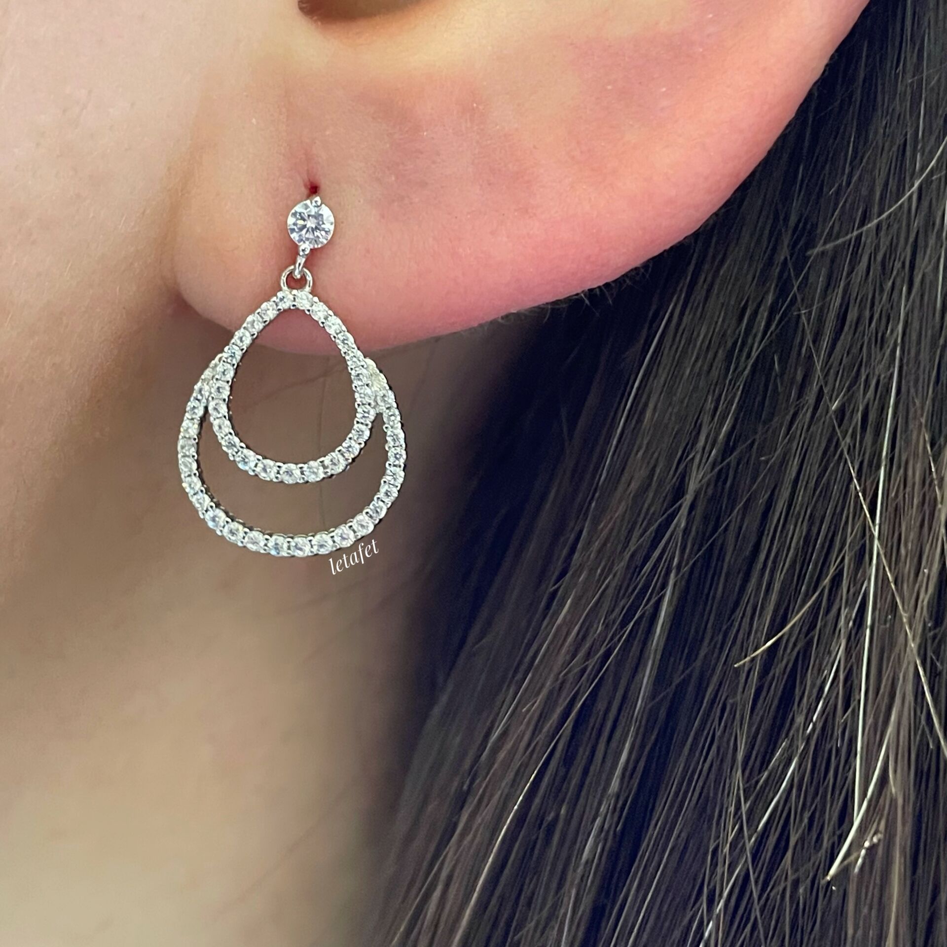 Damla Gümüş Küpe